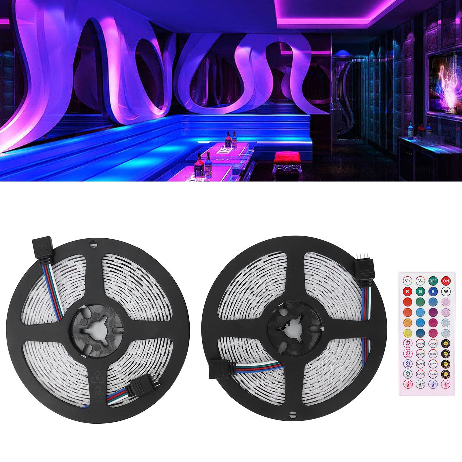 Bluetooth LED Light Strip 12V SMD5050 Dimmable RGB Rope Light Home Party view 12