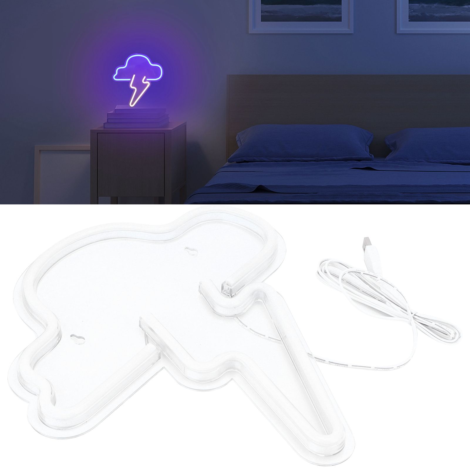 LED Neon Light Unique USB Powered Neon Sign Kids Room Christmas Festival Party view 12
