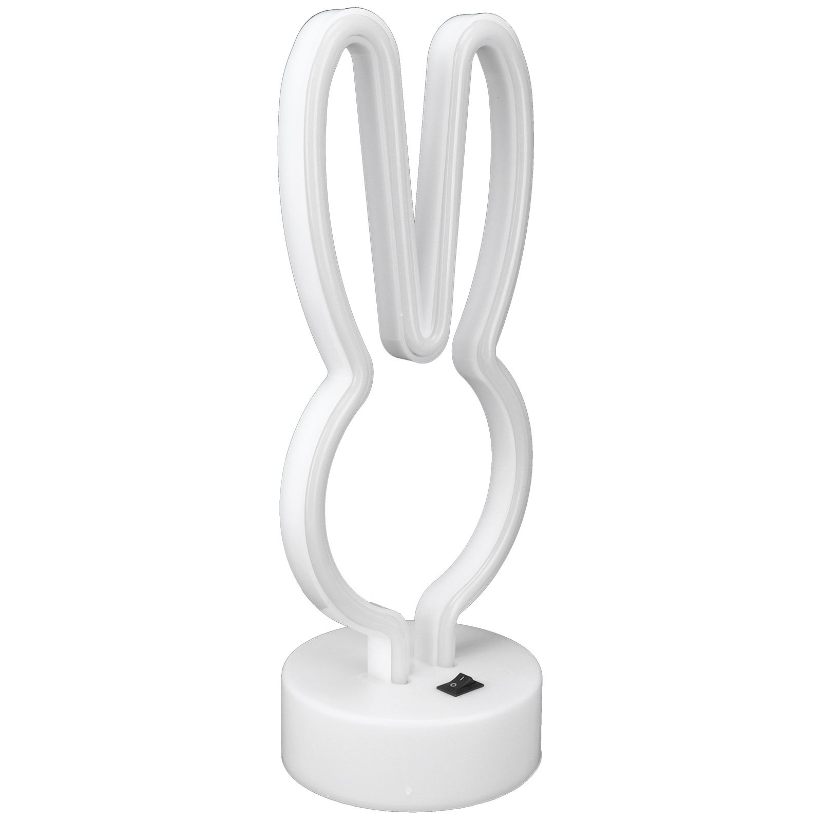 Rabbit Shape LED Neon Light Bedside Table Decor Neon Lamp with Base view 5