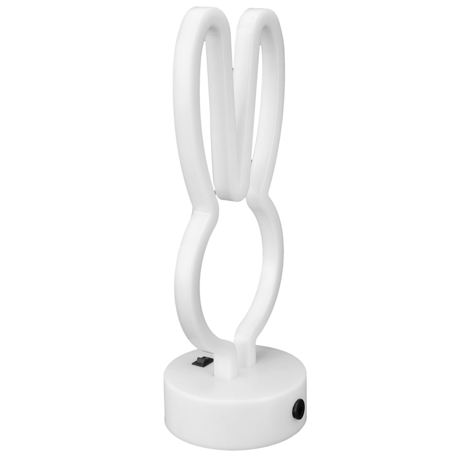 Rabbit Shape LED Neon Light Bedside Table Decor Neon Lamp with Base view 10