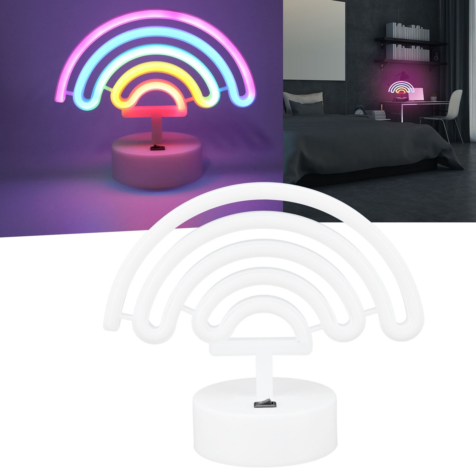 LED Neon Sign Colorful Bedside Night Light for Proposal Wedding Birthday Party view 11