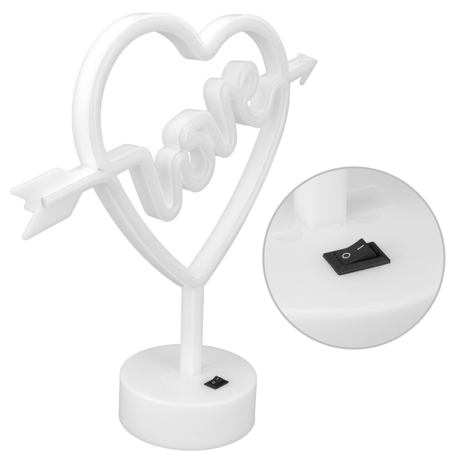 Heart Shape Neon Light Night Light for Wedding Party Kids Room Living Room view 6