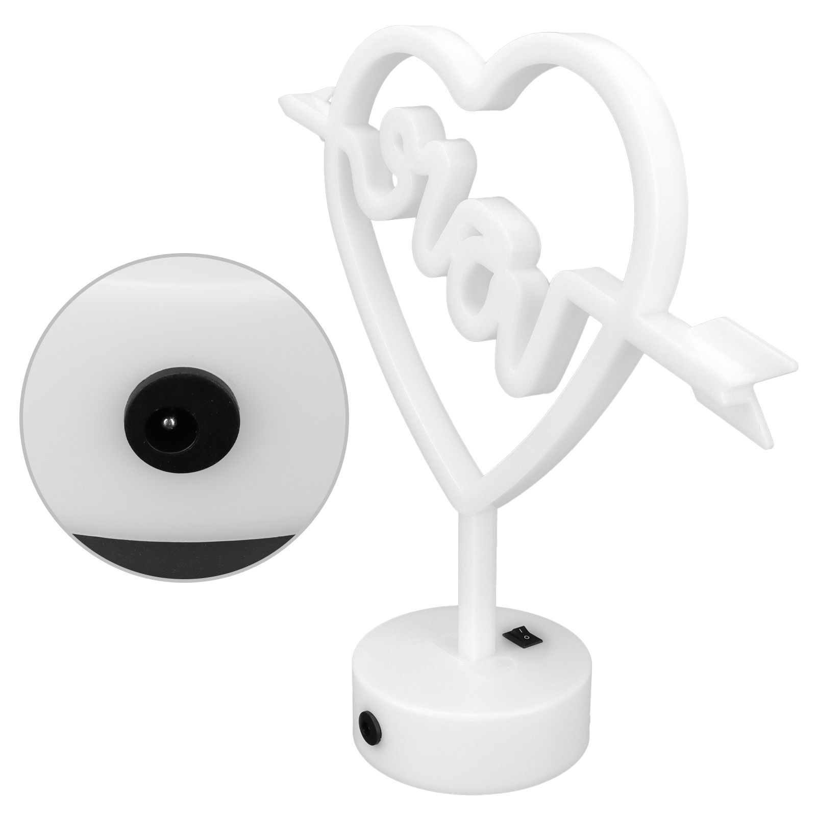 Heart Shape Neon Light Night Light for Wedding Party Kids Room Living Room view 8