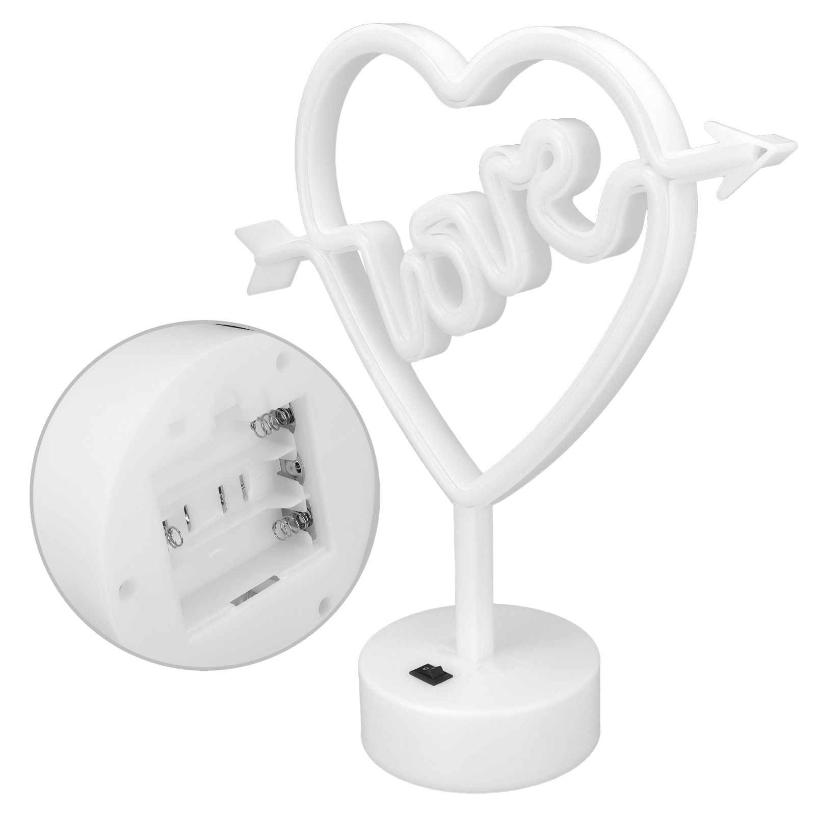 Heart Shape Neon Light Night Light for Wedding Party Kids Room Living Room view 9