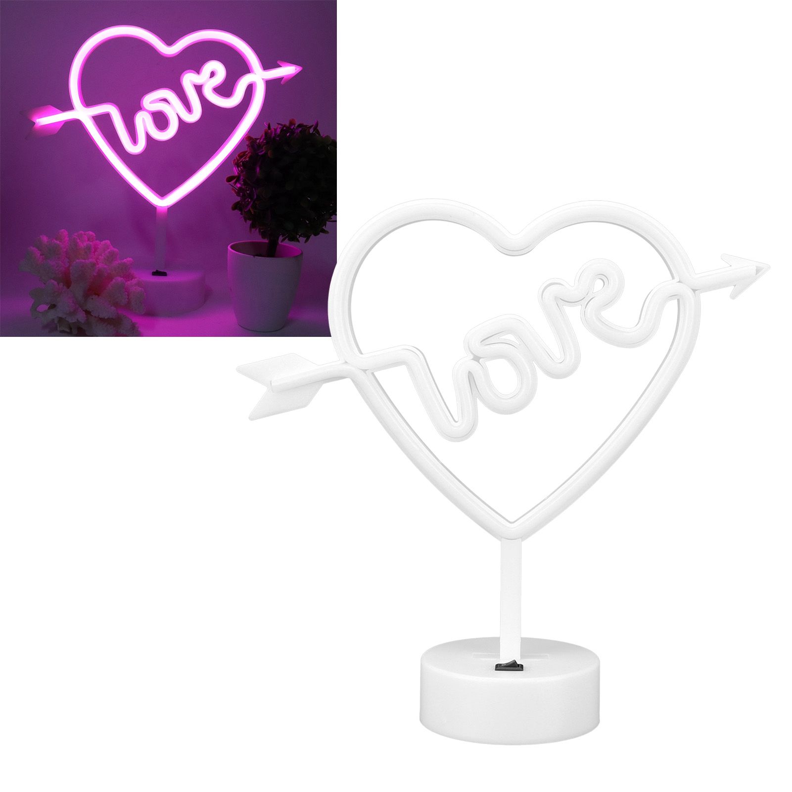 Heart Shape Neon Light Night Light for Wedding Party Kids Room Living Room view 11