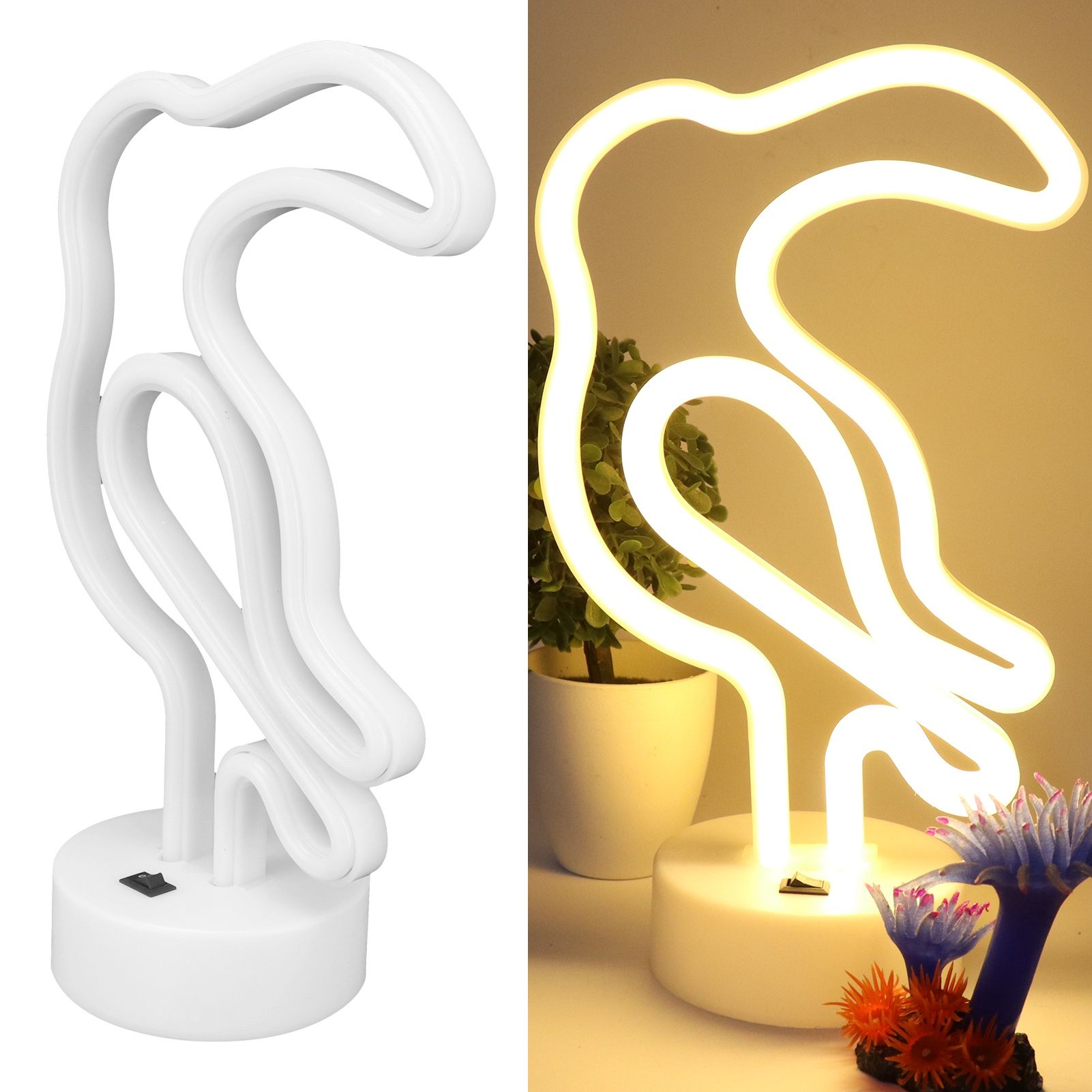 Bird Shape Neon Light Desktop Night Light for Wedding Party Kids Room view 12