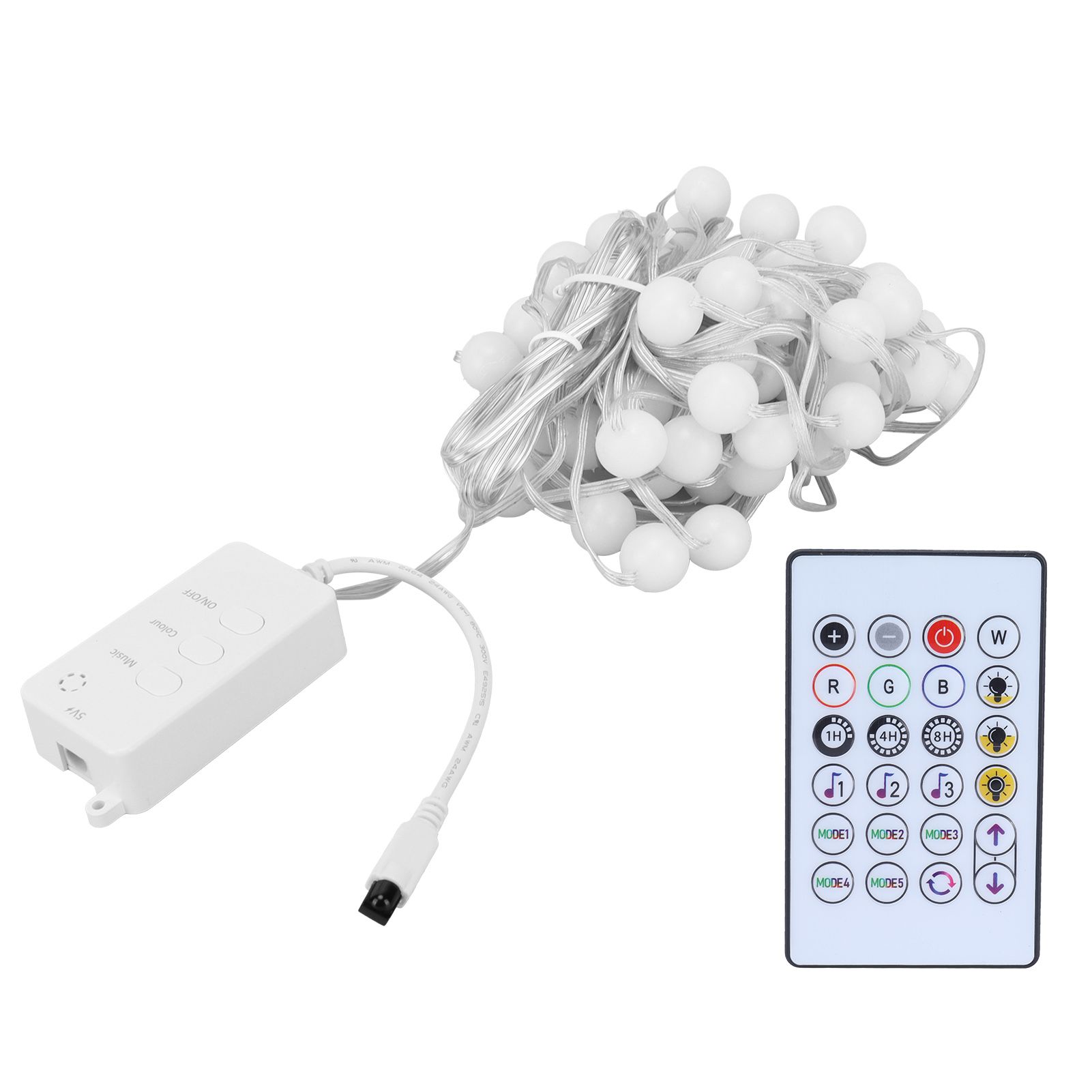 5V RGB Light String IP65 10m WIFI Intelligent Decorative Lamp with 24‑Key — image 1