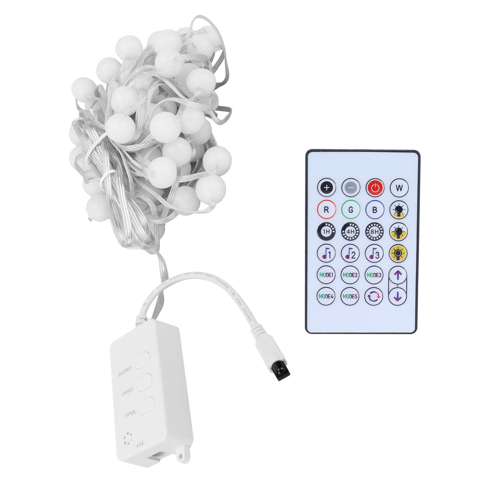 5V RGB Light String IP65 10m WIFI Intelligent Decorative Lamp with 24‑Key view 4