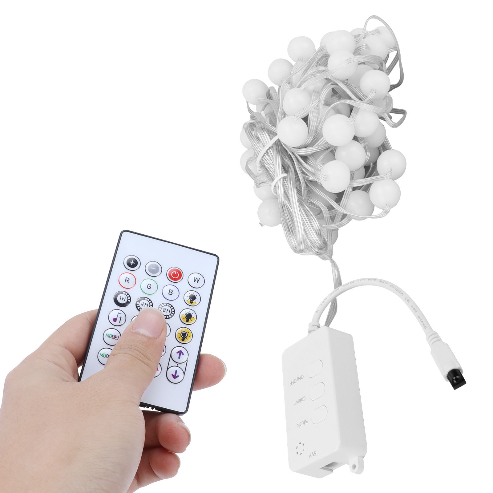 5V RGB Light String IP65 10m WIFI Intelligent Decorative Lamp with 24‑Key view 9