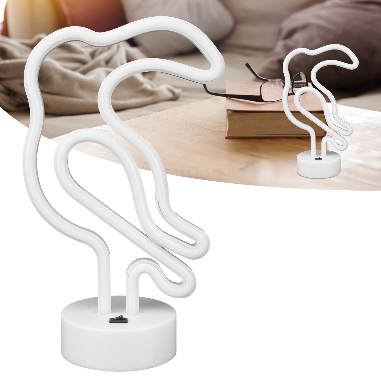 LED Neon Light Colorful Bird Shape Night Light for Home Wedding Party Decor view 11