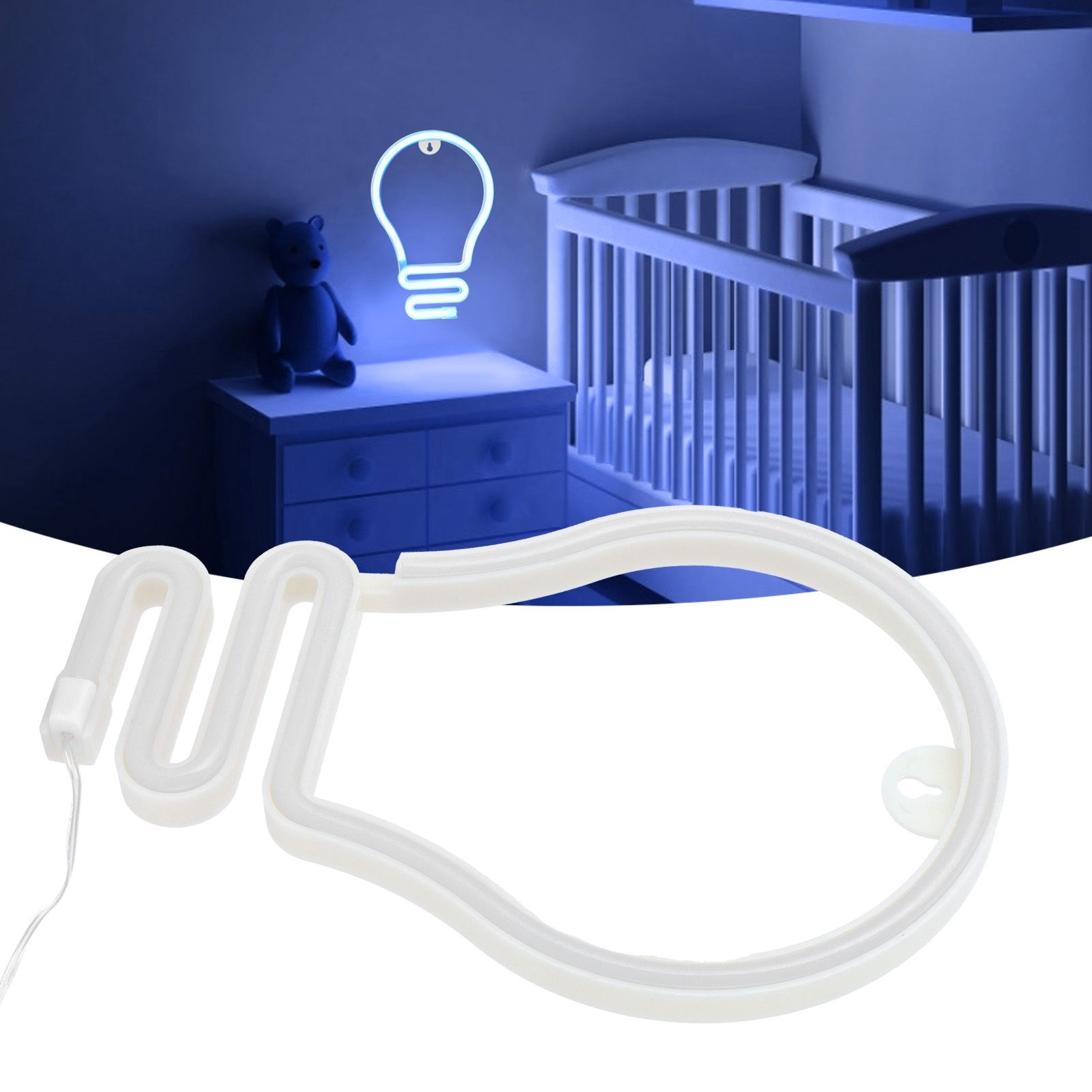 Bulb Shape Neon Light LED Sign for Wall Decor Party Christmas Wedding view 12