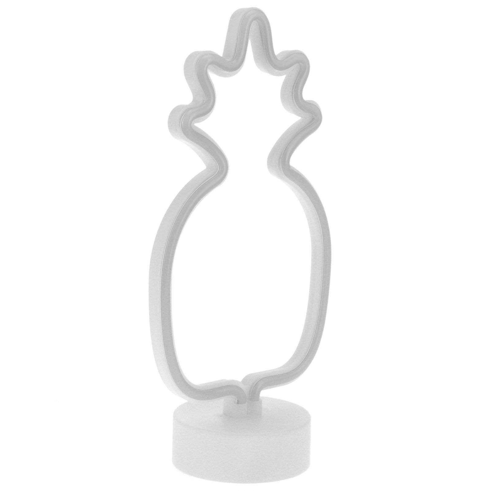 Tabletop Neon Sign Light Unique Shaped Night Lamp with Holder Base for Living view 3