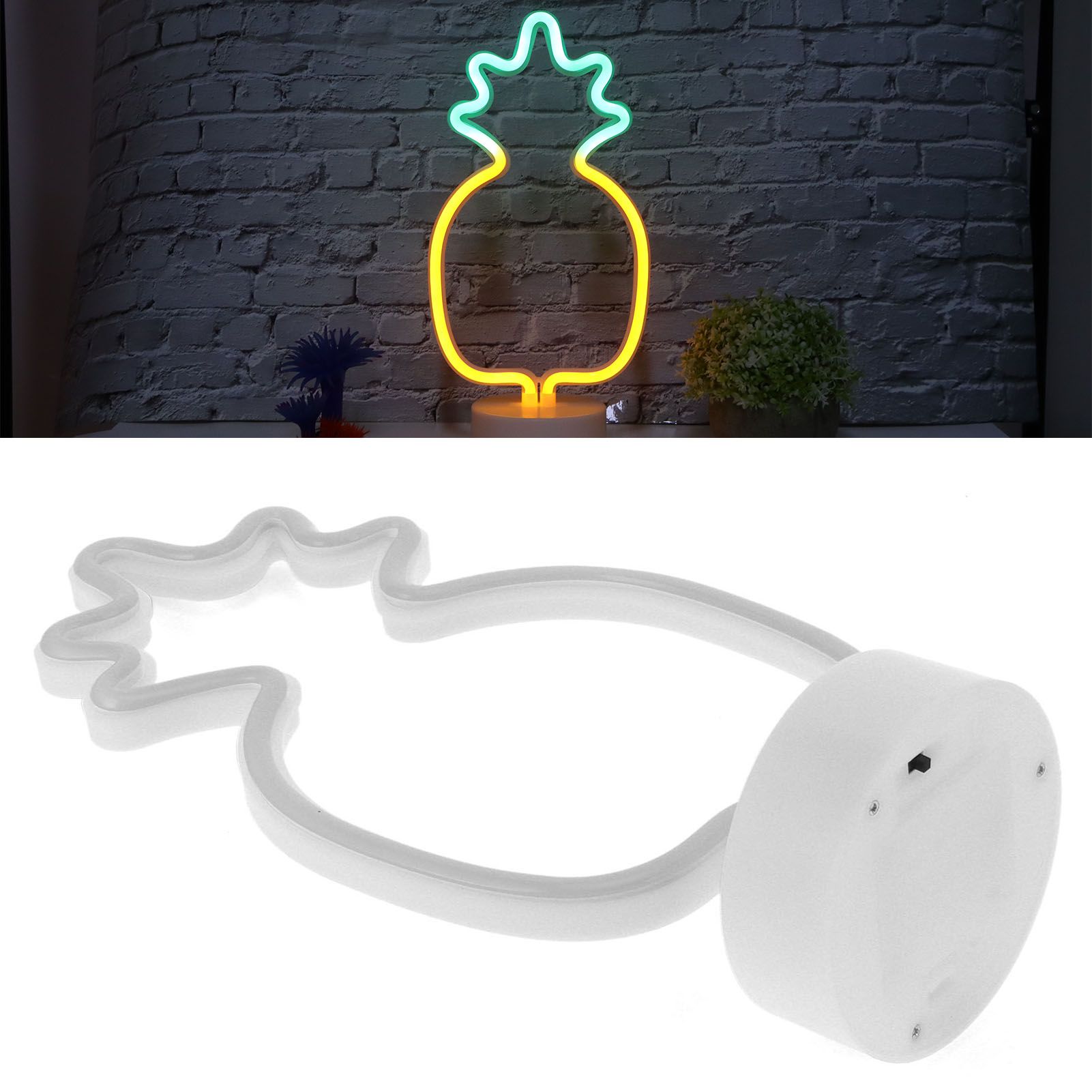 Tabletop Neon Sign Light Unique Shaped Night Lamp with Holder Base for Living view 11