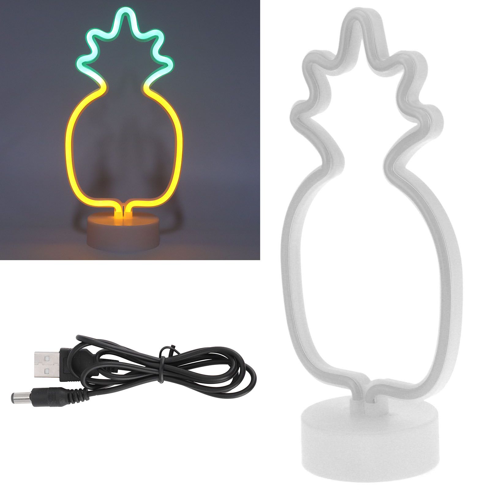 Tabletop Neon Sign Light Unique Shaped Night Lamp with Holder Base for Living view 12