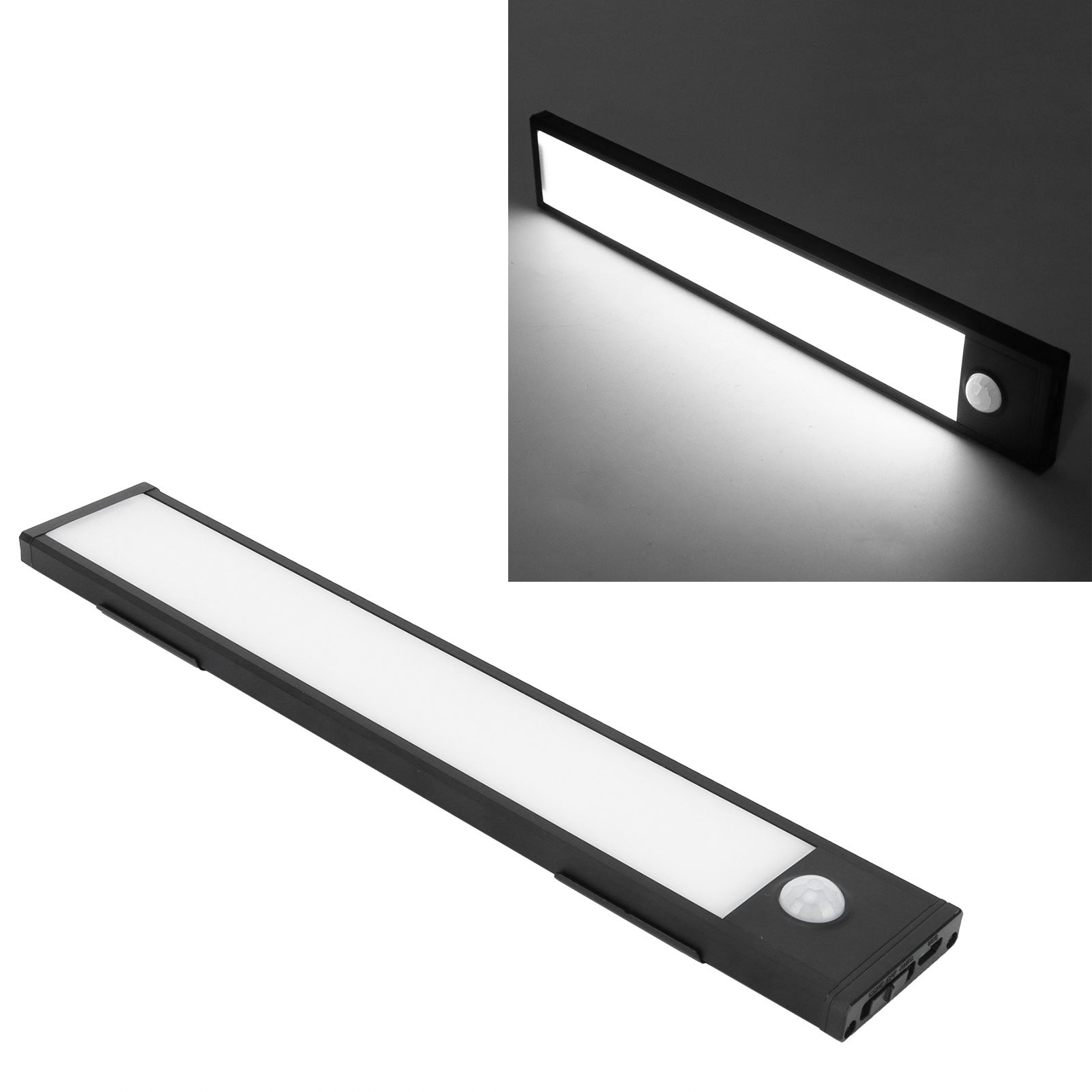 LED Motion Sensor Light 950mAH Ultra Thin Strip Induction Lamp for Cabinet view 12