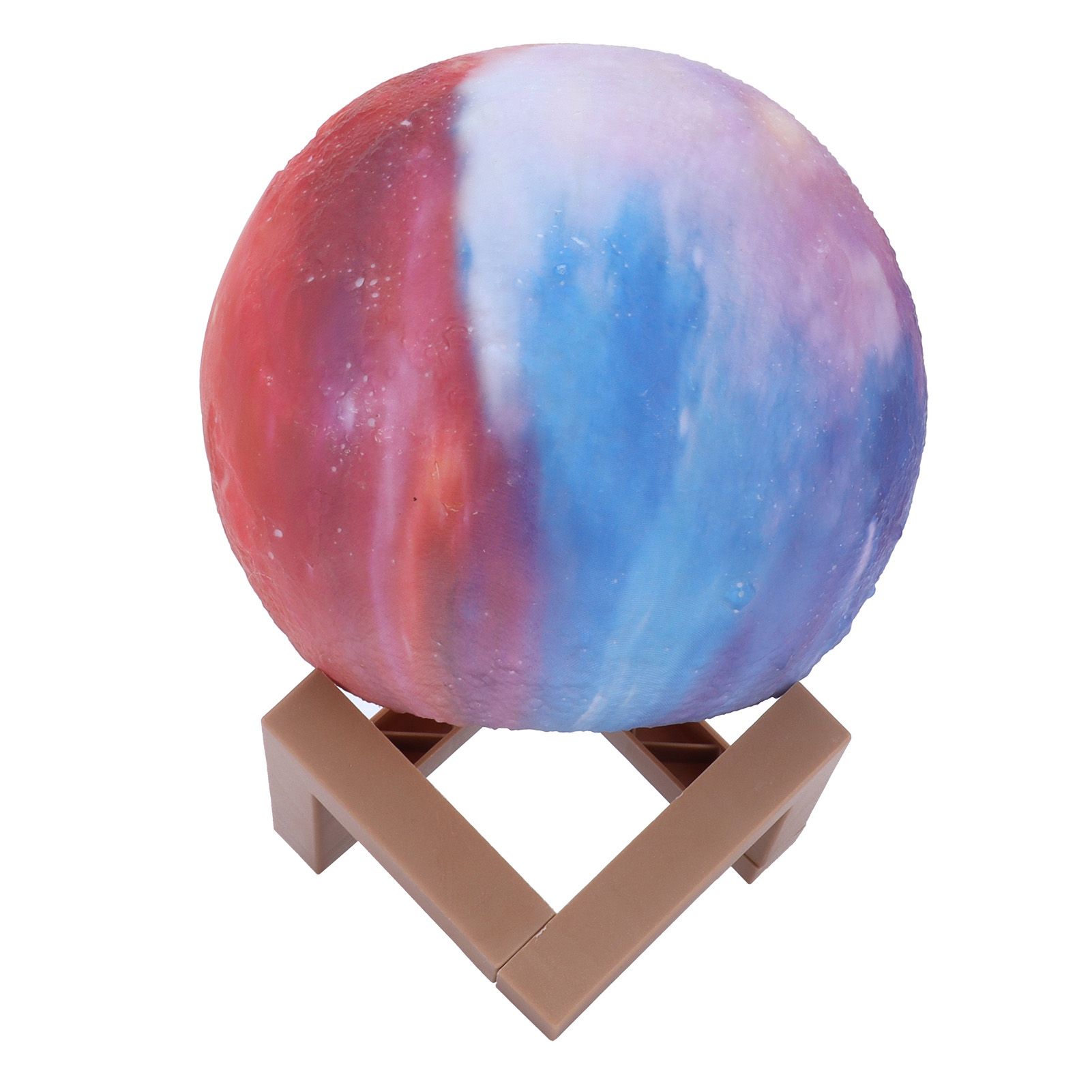 LED Moon Lamp Innovative Colorful Table Night Light with Base for Bedroom view 2
