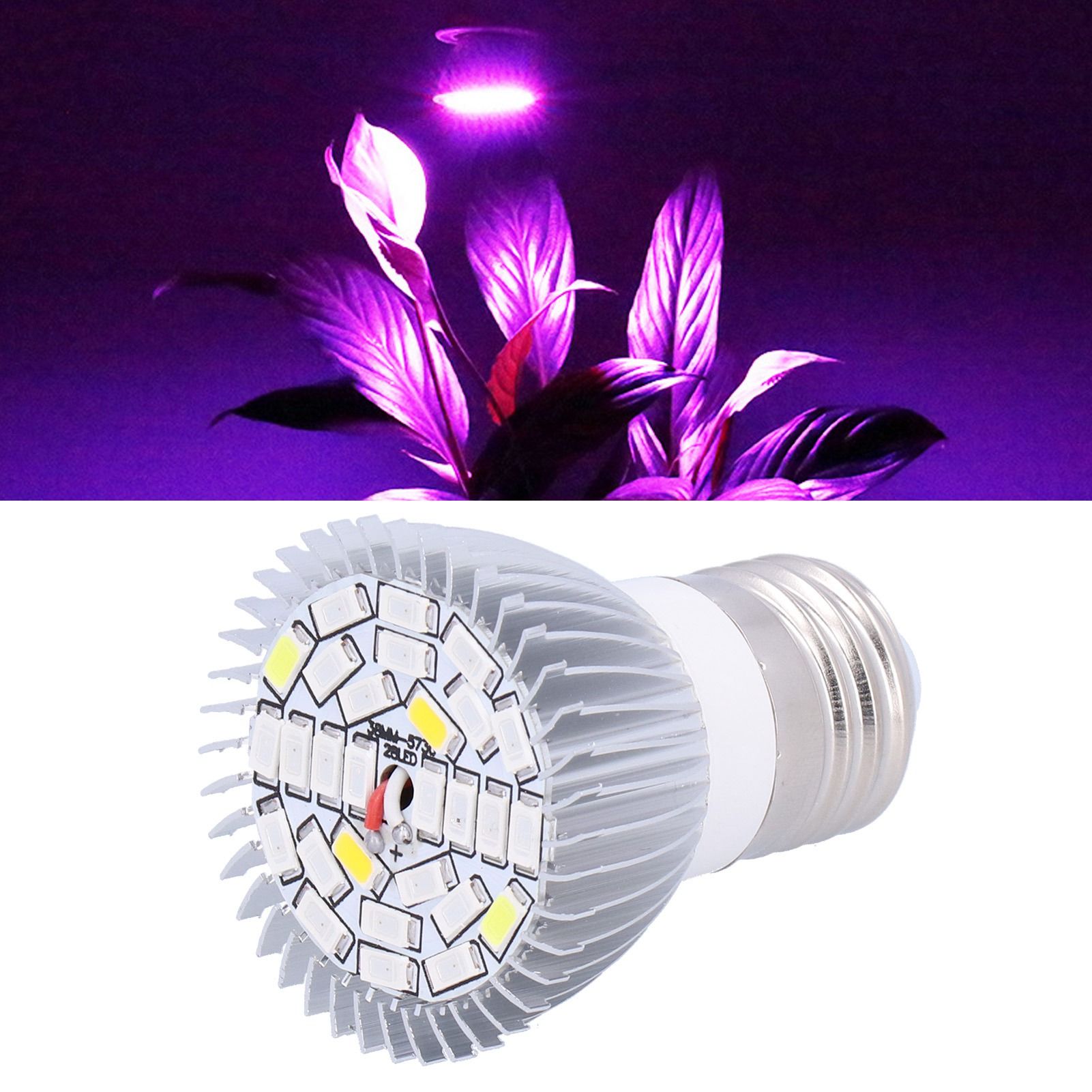 Grow Light Bulb Full Spectrum Plant Lamp Bulb for Greenhouse Indoor Garden view 12