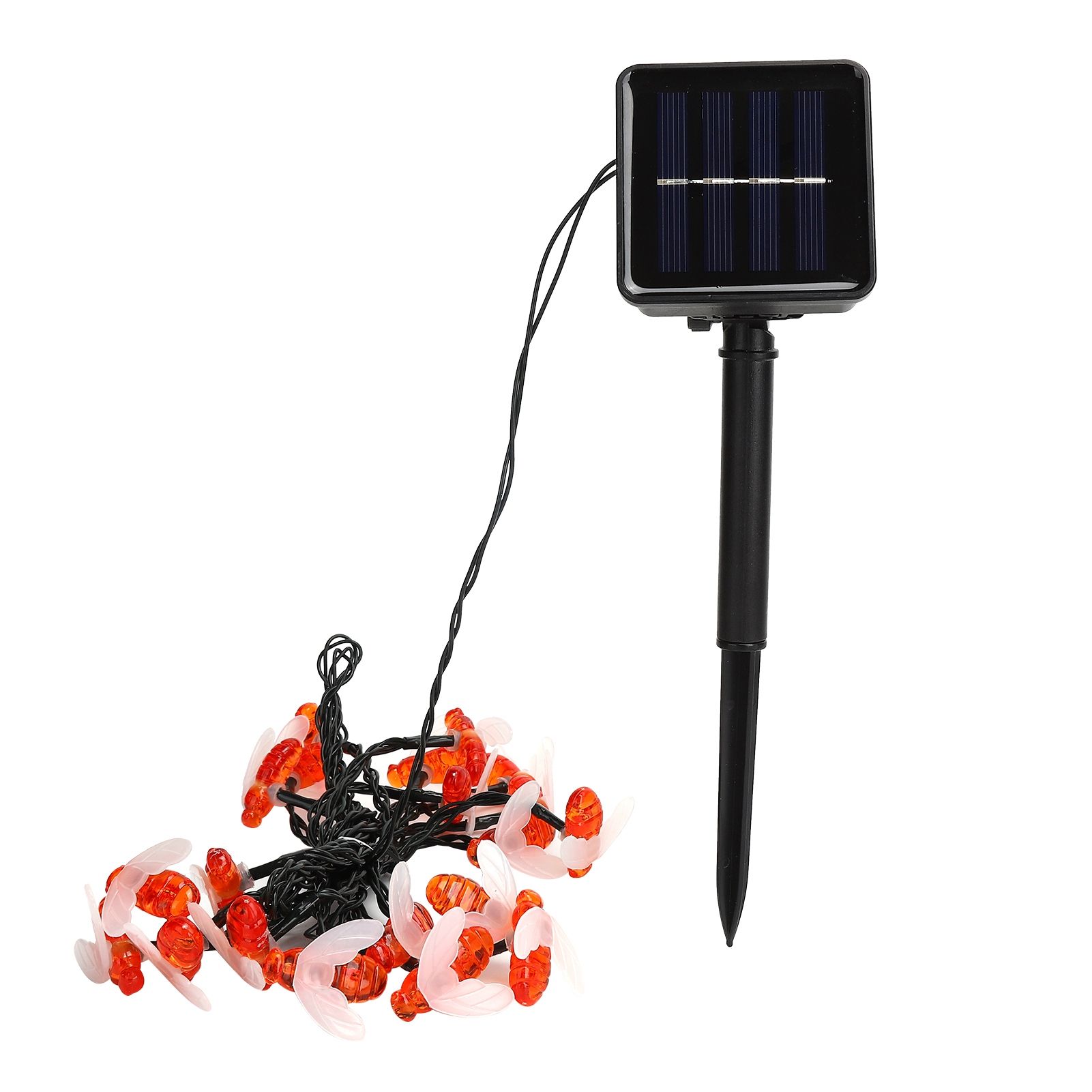 Solar String Lights 5m Outdoor BeeShaped Lamp with 8 Lighting Modes for Patio view 2