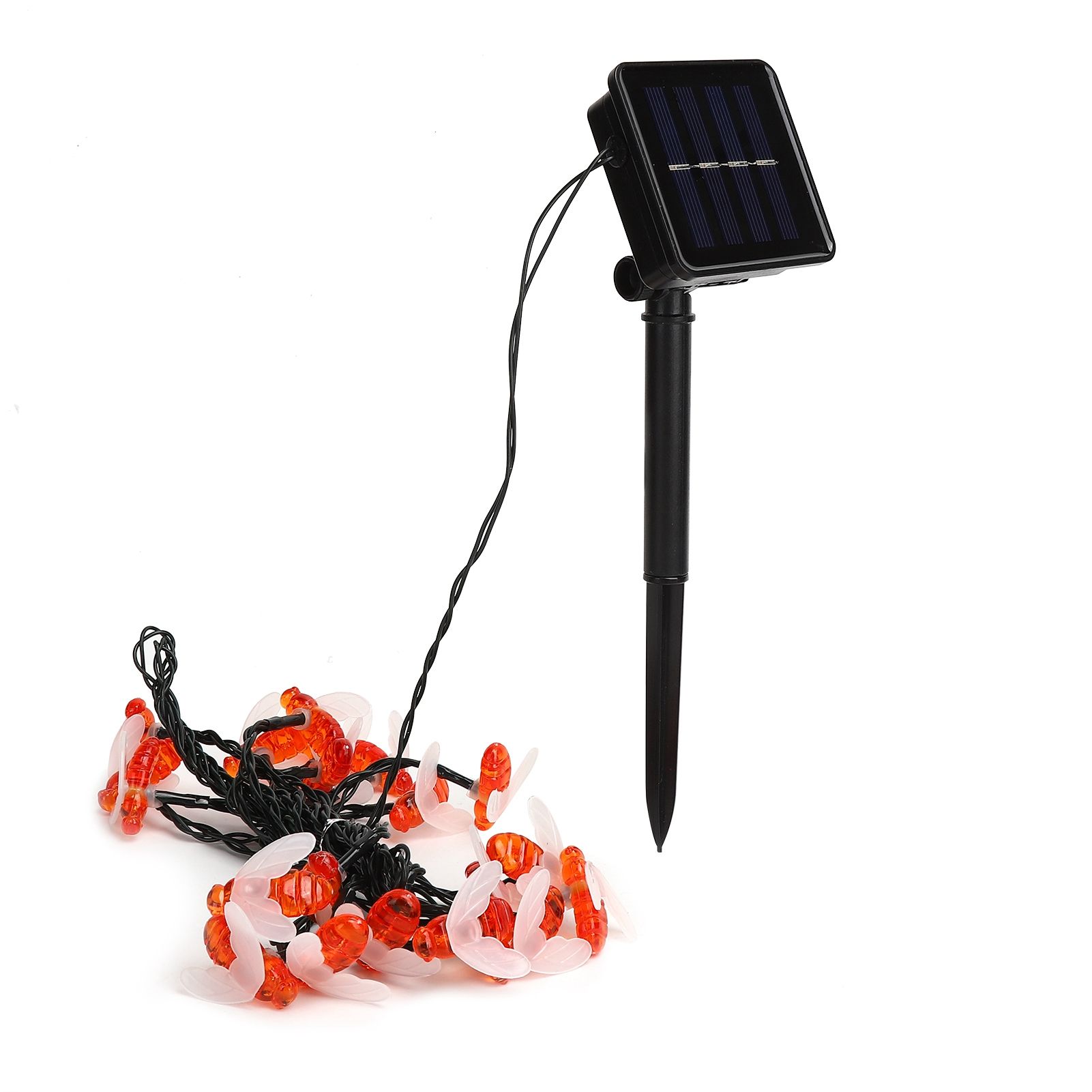 Solar String Lights 5m Outdoor BeeShaped Lamp with 8 Lighting Modes for Patio view 3