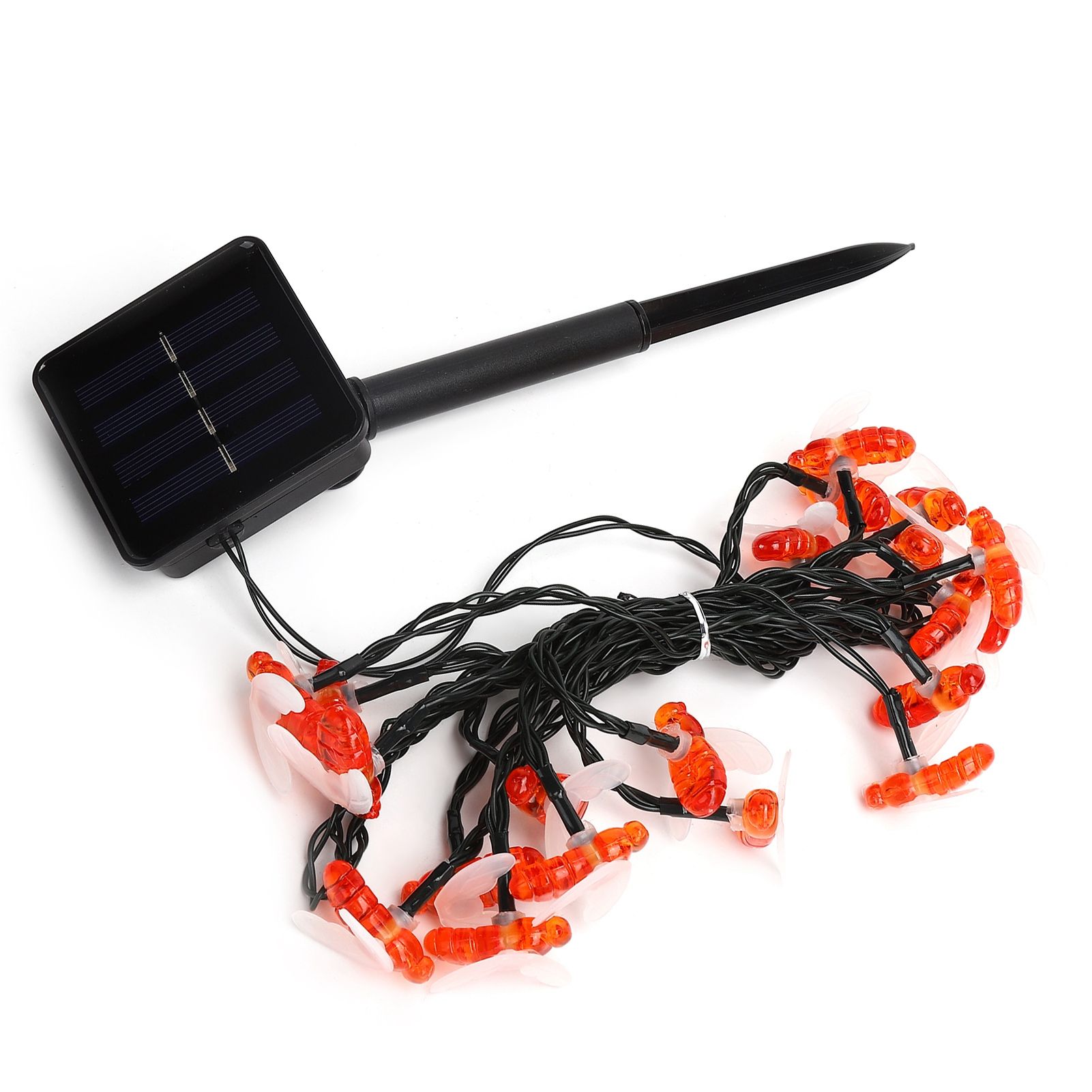 Solar String Lights 5m Outdoor BeeShaped Lamp with 8 Lighting Modes for Patio view 4
