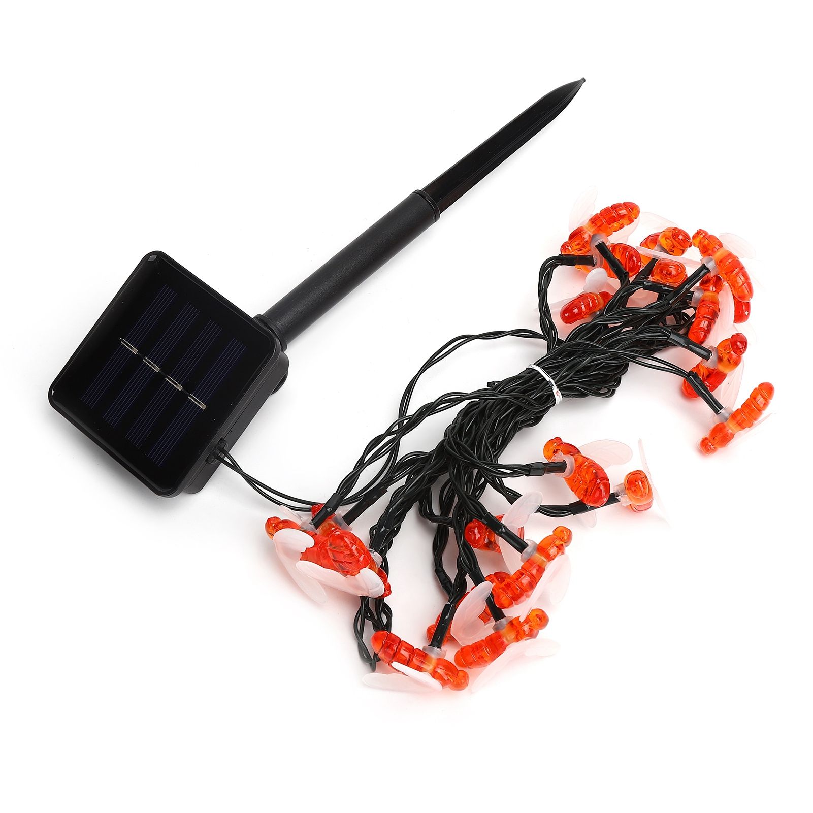 Solar String Lights 5m Outdoor BeeShaped Lamp with 8 Lighting Modes for Patio view 5