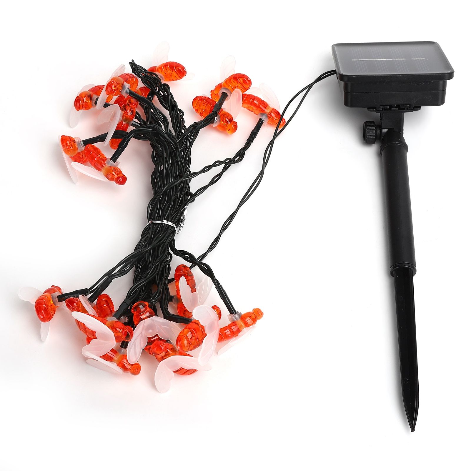 Solar String Lights 5m Outdoor BeeShaped Lamp with 8 Lighting Modes for Patio view 9