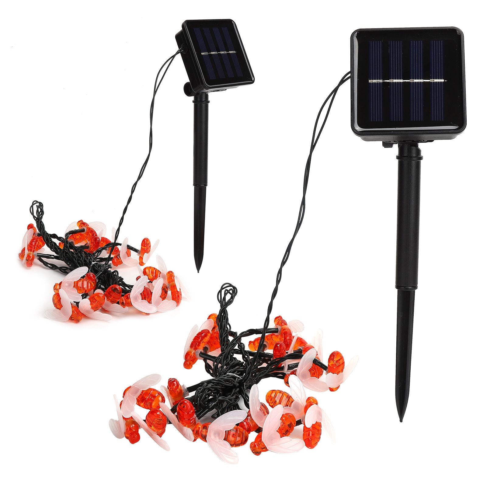 Solar String Lights 5m Outdoor BeeShaped Lamp with 8 Lighting Modes for Patio view 10