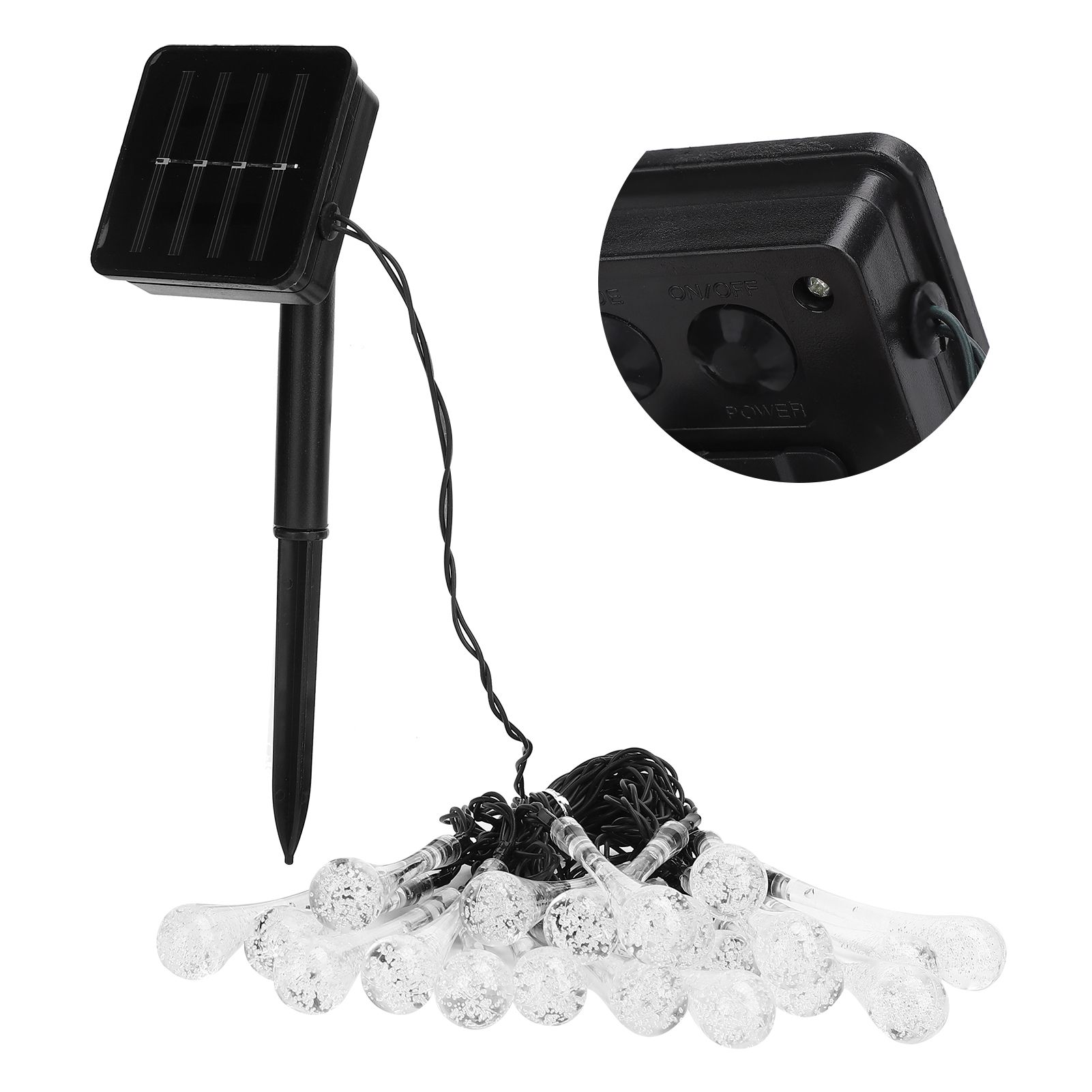 Solar String Lights 5M Waterproof String Lights with 8 Modes for Garden view 4