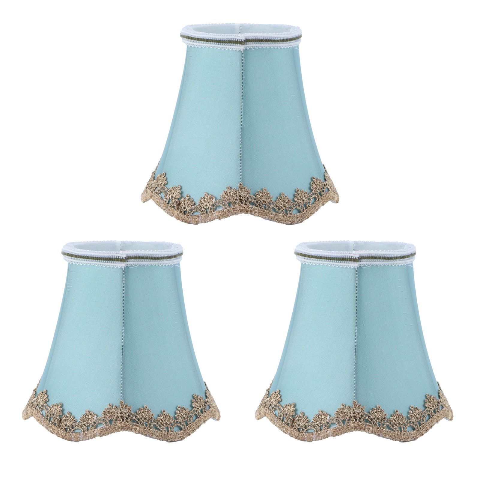 3Pcs Fabric Lampshade ClipType Modern European Style E14 Lamp Cover for Home view 2