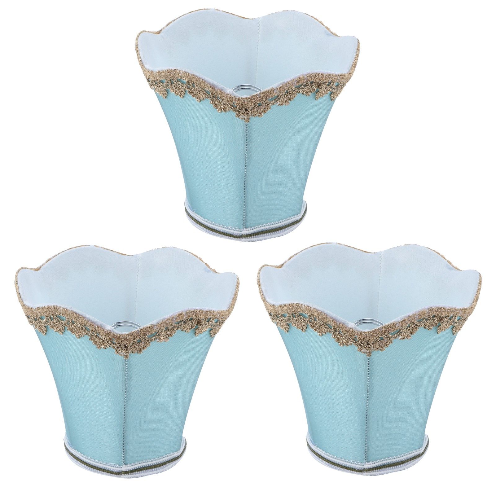 3Pcs Fabric Lampshade ClipType Modern European Style E14 Lamp Cover for Home view 3