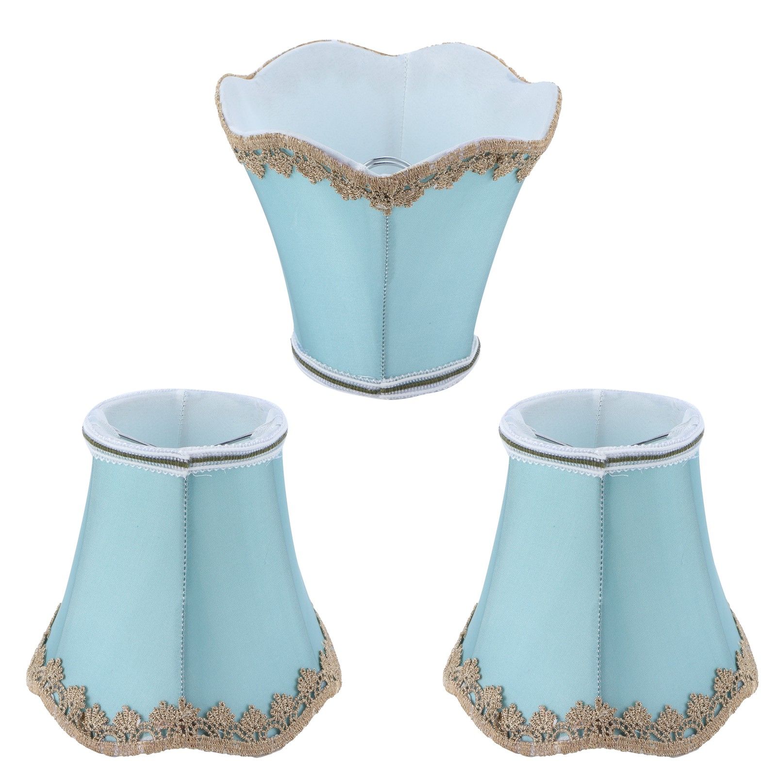 3Pcs Fabric Lampshade ClipType Modern European Style E14 Lamp Cover for Home view 6