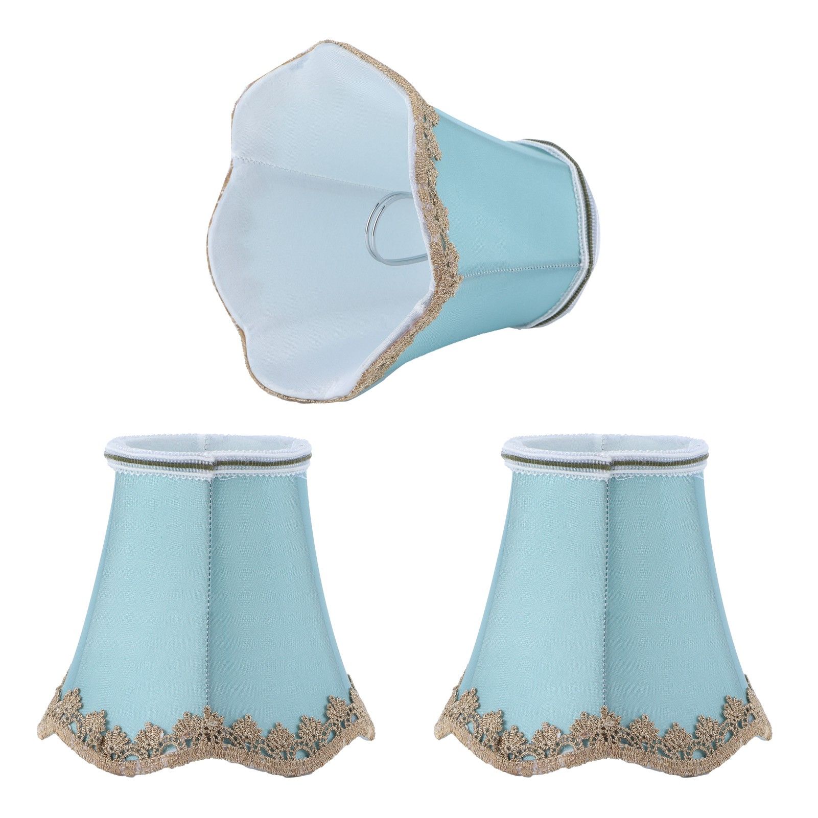 3Pcs Fabric Lampshade ClipType Modern European Style E14 Lamp Cover for Home view 7