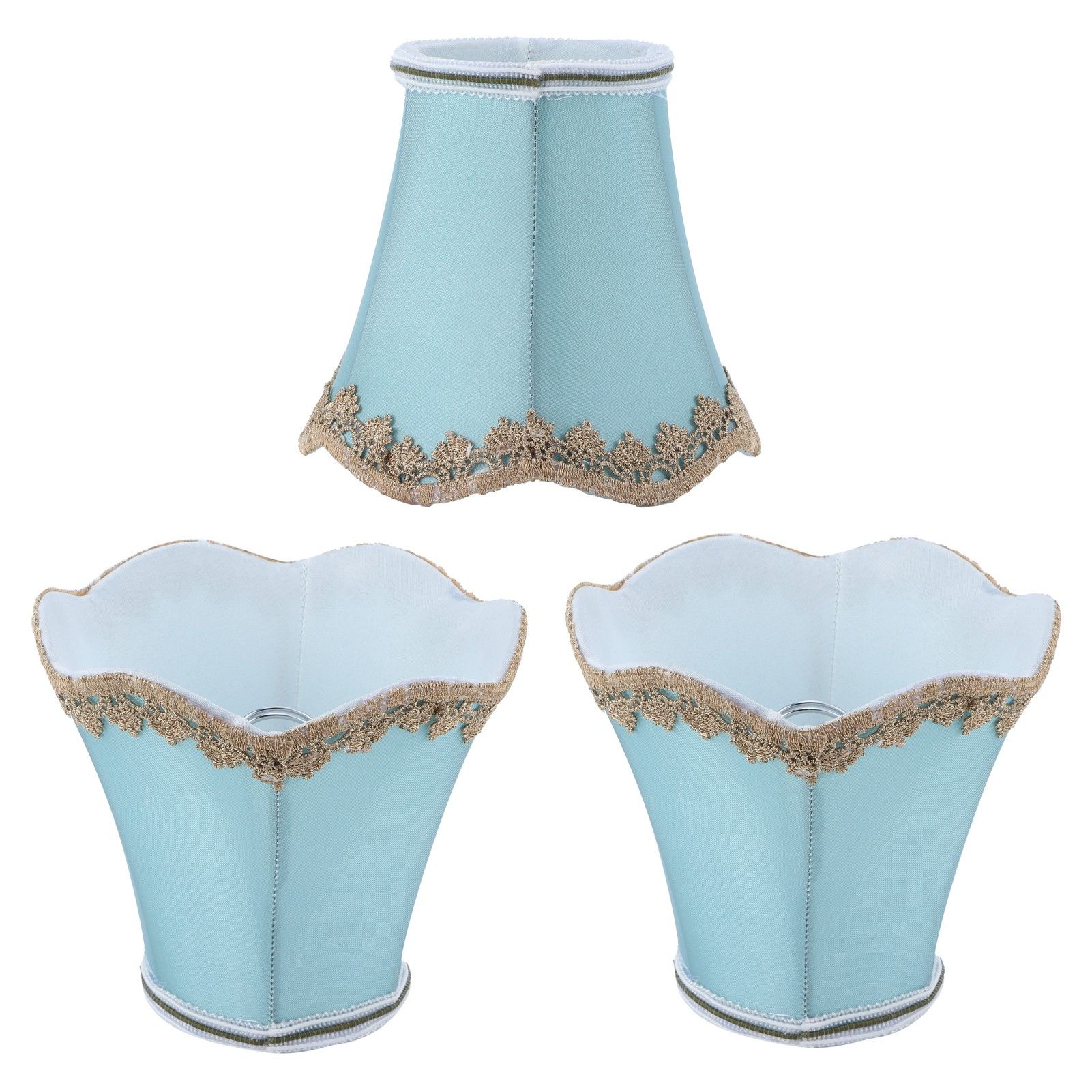 3Pcs Fabric Lampshade ClipType Modern European Style E14 Lamp Cover for Home view 10