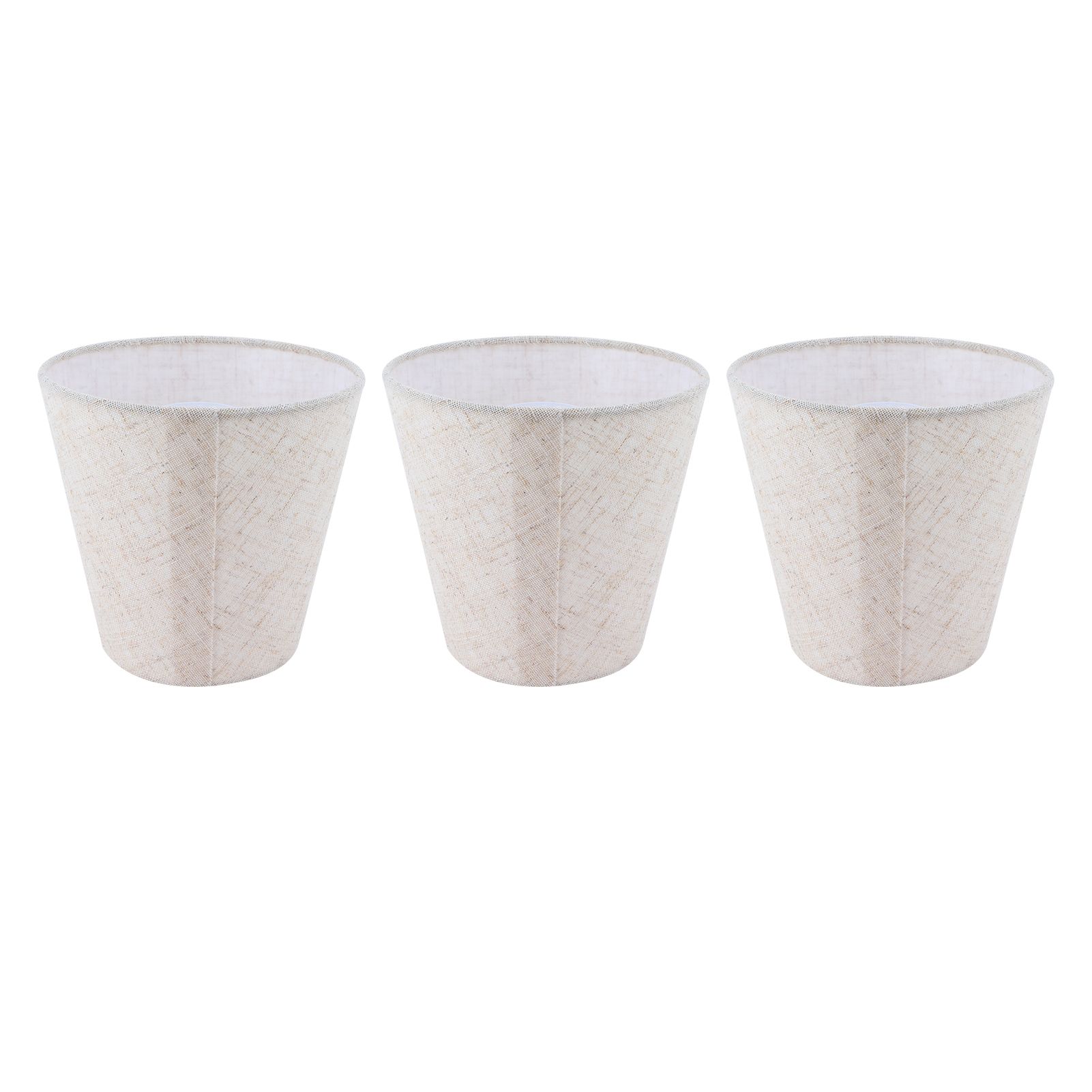 3PCS Linen Cloth Lamp Shade E14 Meson Lampshade for Candle Chandelier Hotel view 7