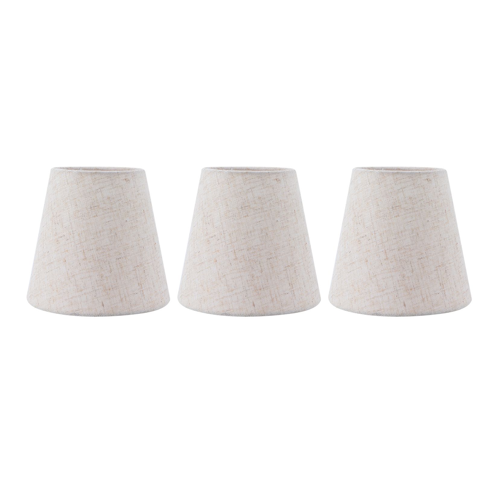 3PCS Linen Cloth Lamp Shade E14 Meson Lampshade for Candle Chandelier Hotel view 10