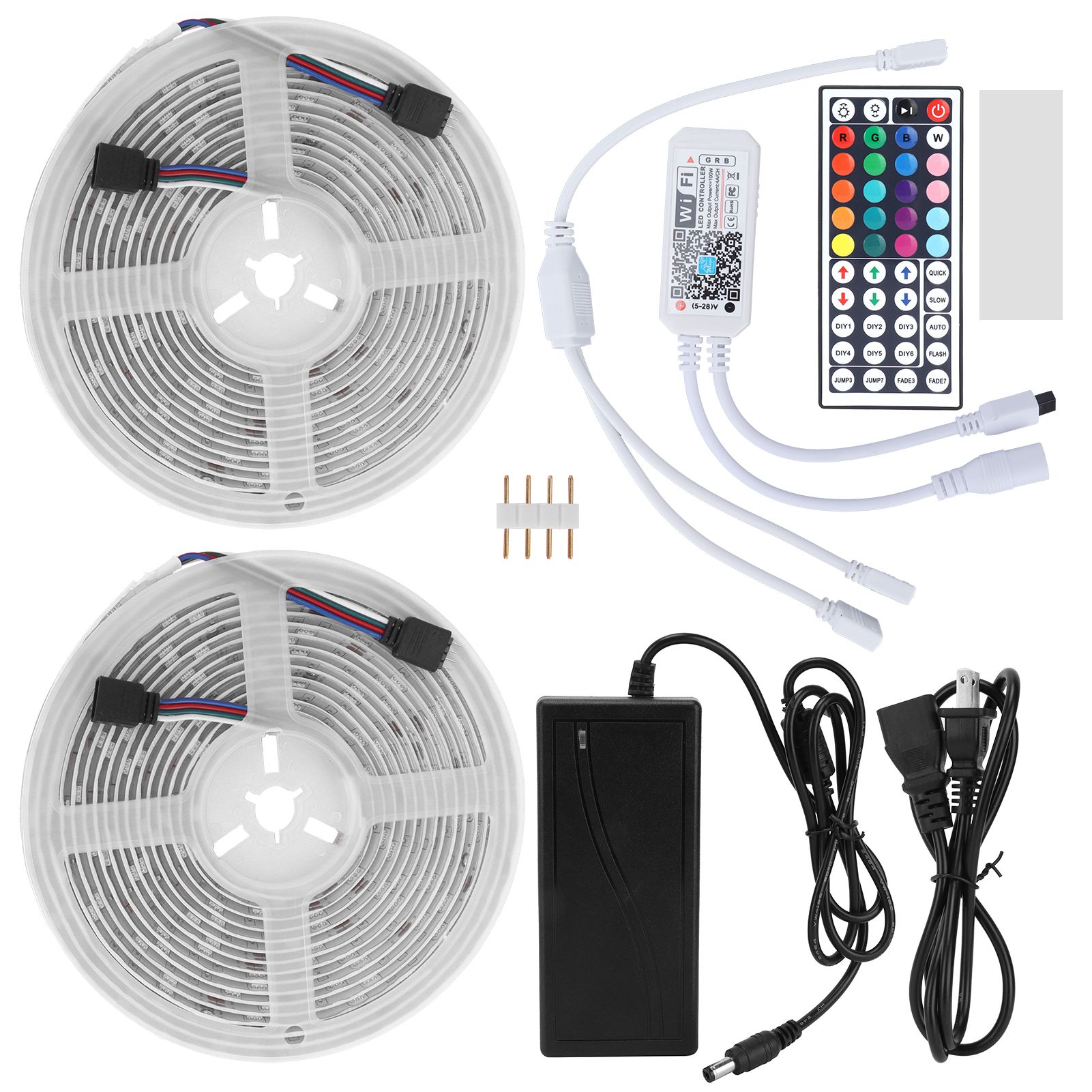 WiFi Light Strip IP65 300LED RGB Dimmable Color Changing Rope Lamp Outdoor view 2