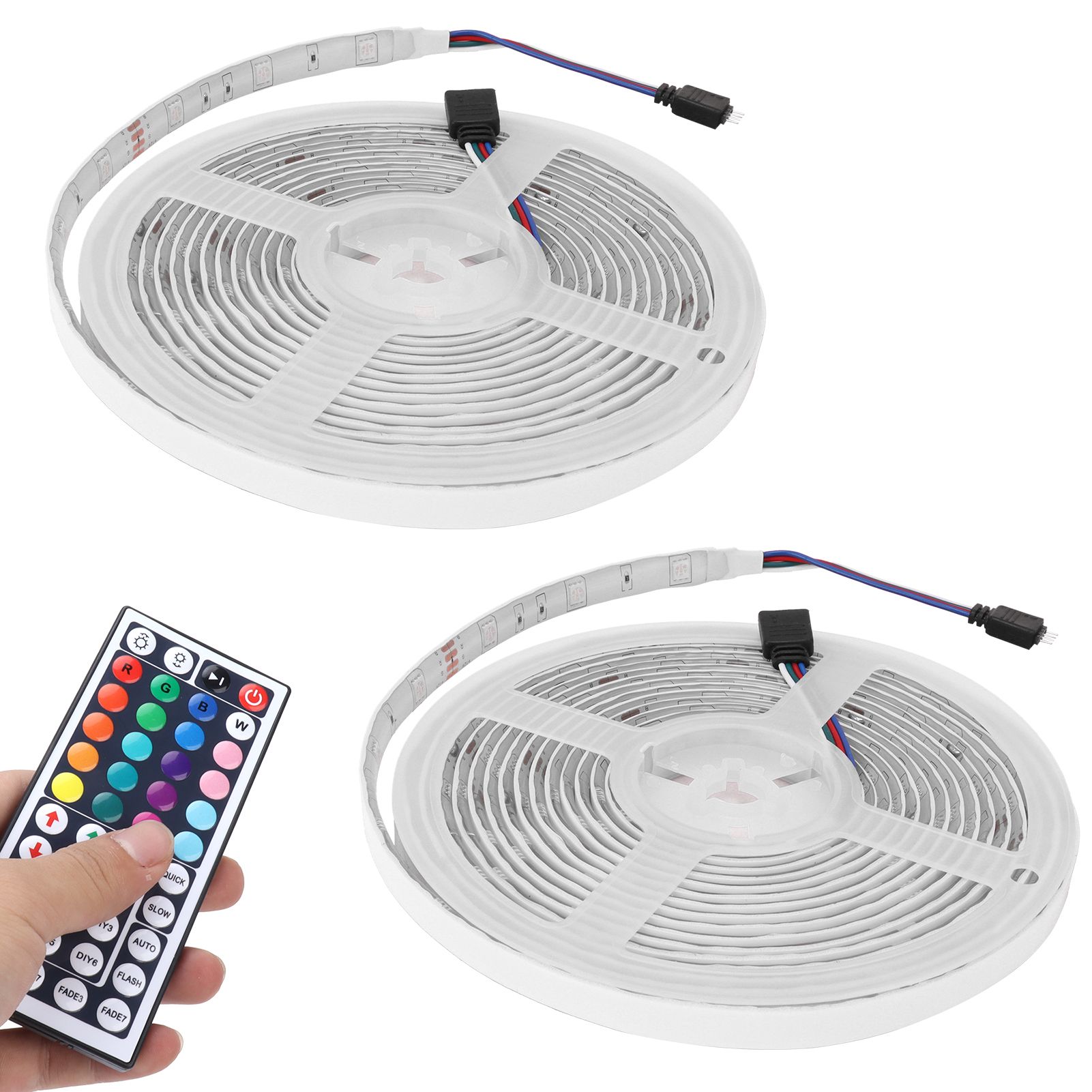 WiFi Light Strip IP65 300LED RGB Dimmable Color Changing Rope Lamp Outdoor view 6