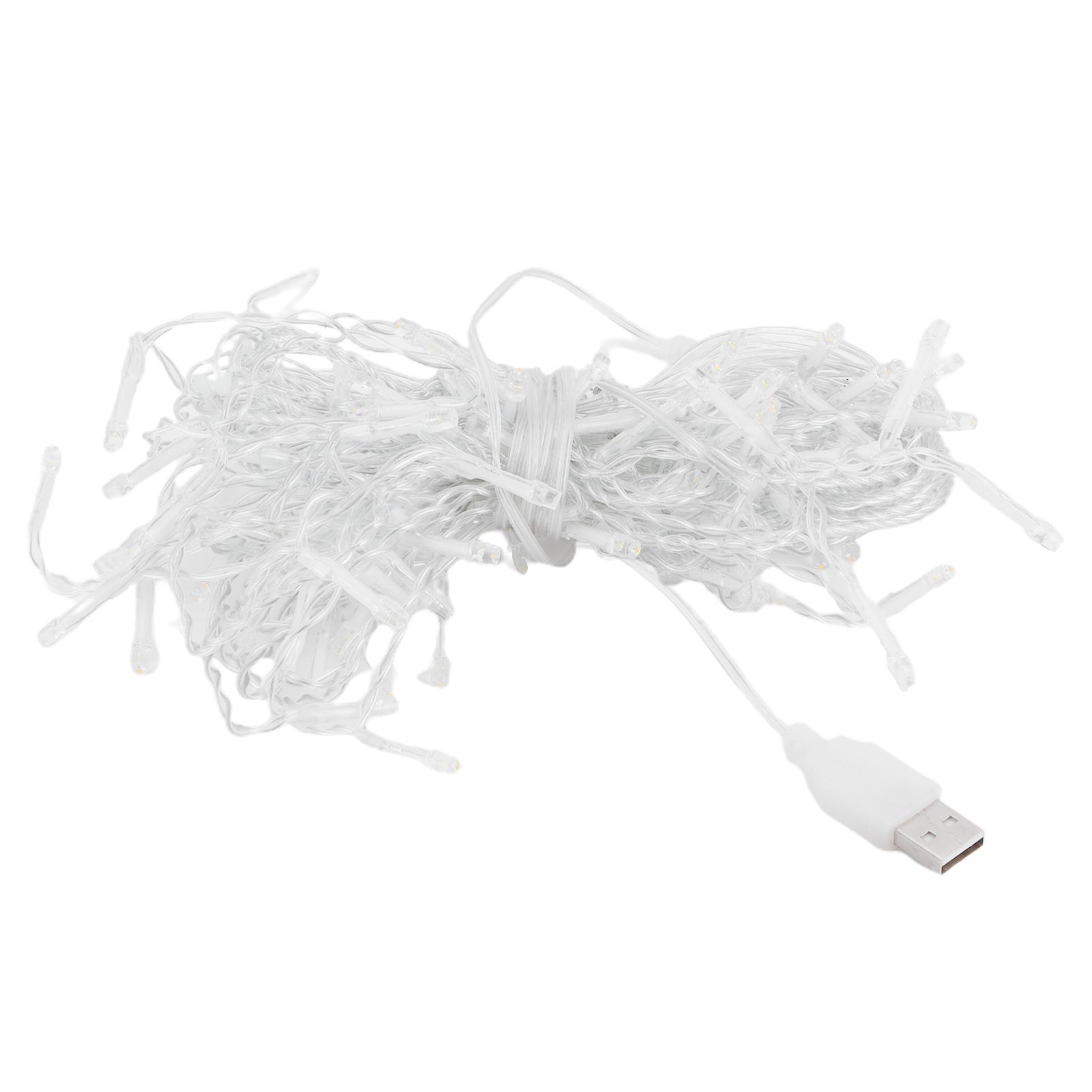 96LED String Lights USB Powered Curtain Light Festival Party Decoration Warm White view 2