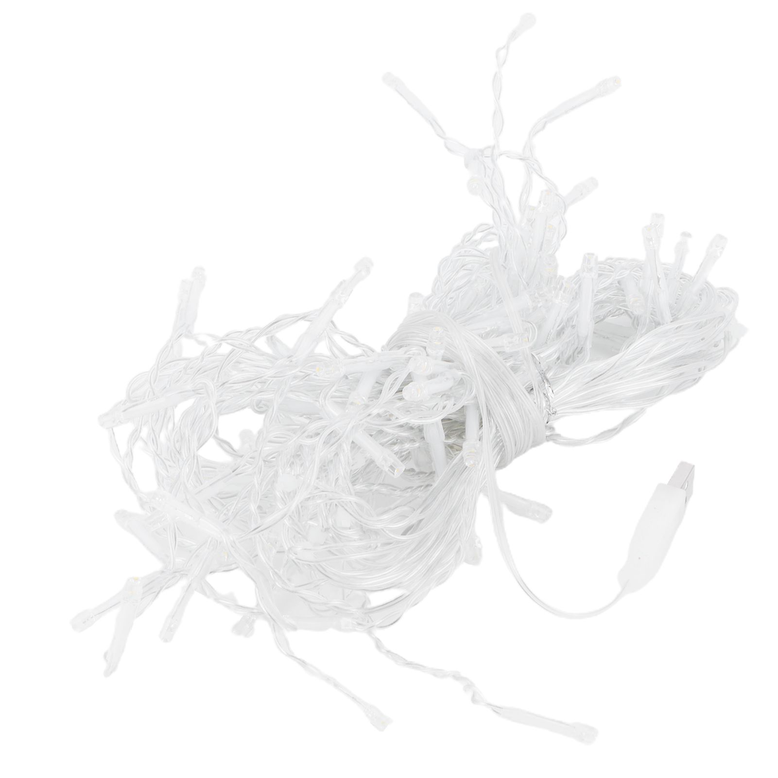 96LED String Lights USB Powered Curtain Light Festival Party Decoration Warm White view 9