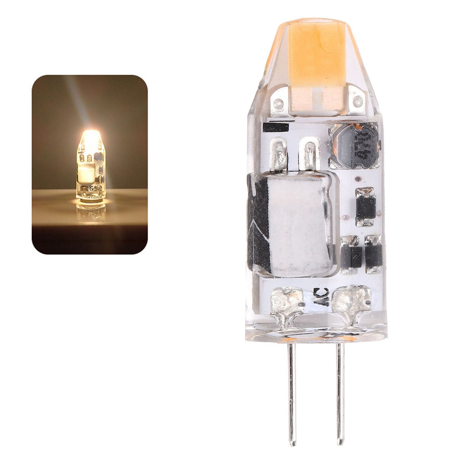G4 LED Light Bulb 2W 300LM Bi Pin Light Non Dimmable for Chandelier AC DC view 11
