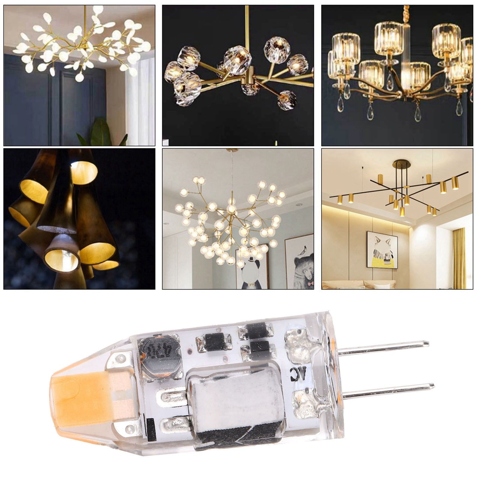 G4 LED Light Bulb 2W 300LM Bi Pin Light Non Dimmable for Chandelier AC DC view 12