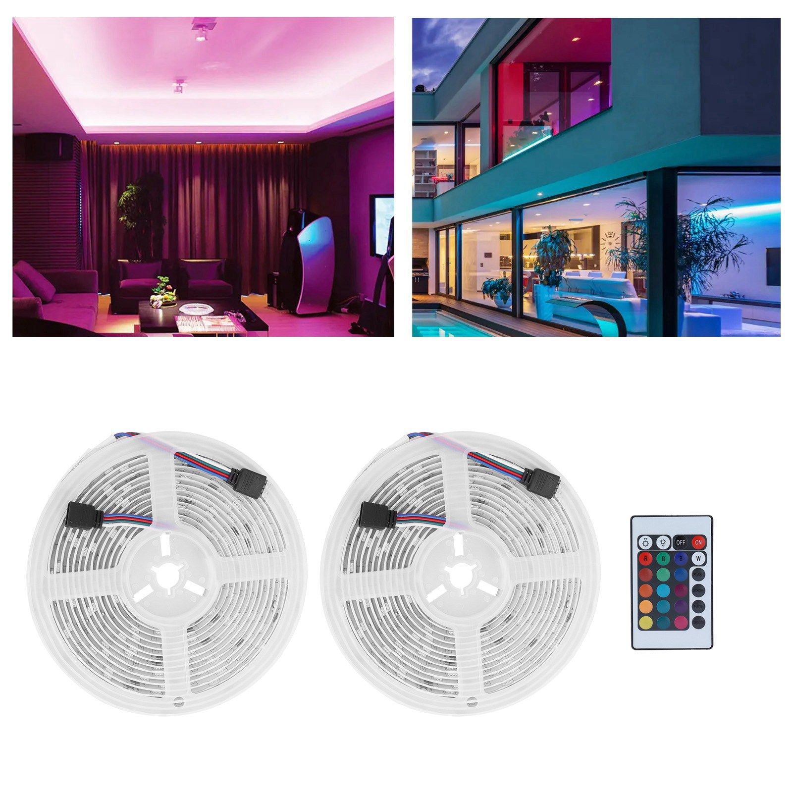 5050 300LED Strip Lights 10m WiFi RGB Colorful Flexible Remote Rope Lights view 11