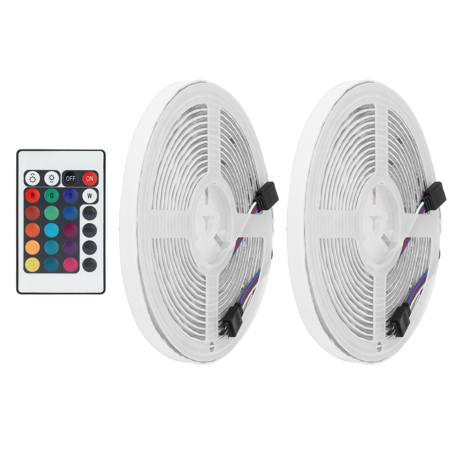5050 300LED RGB Strip Lights IP65 12V Dimmable Color Changing Lamp Remote Control view 4