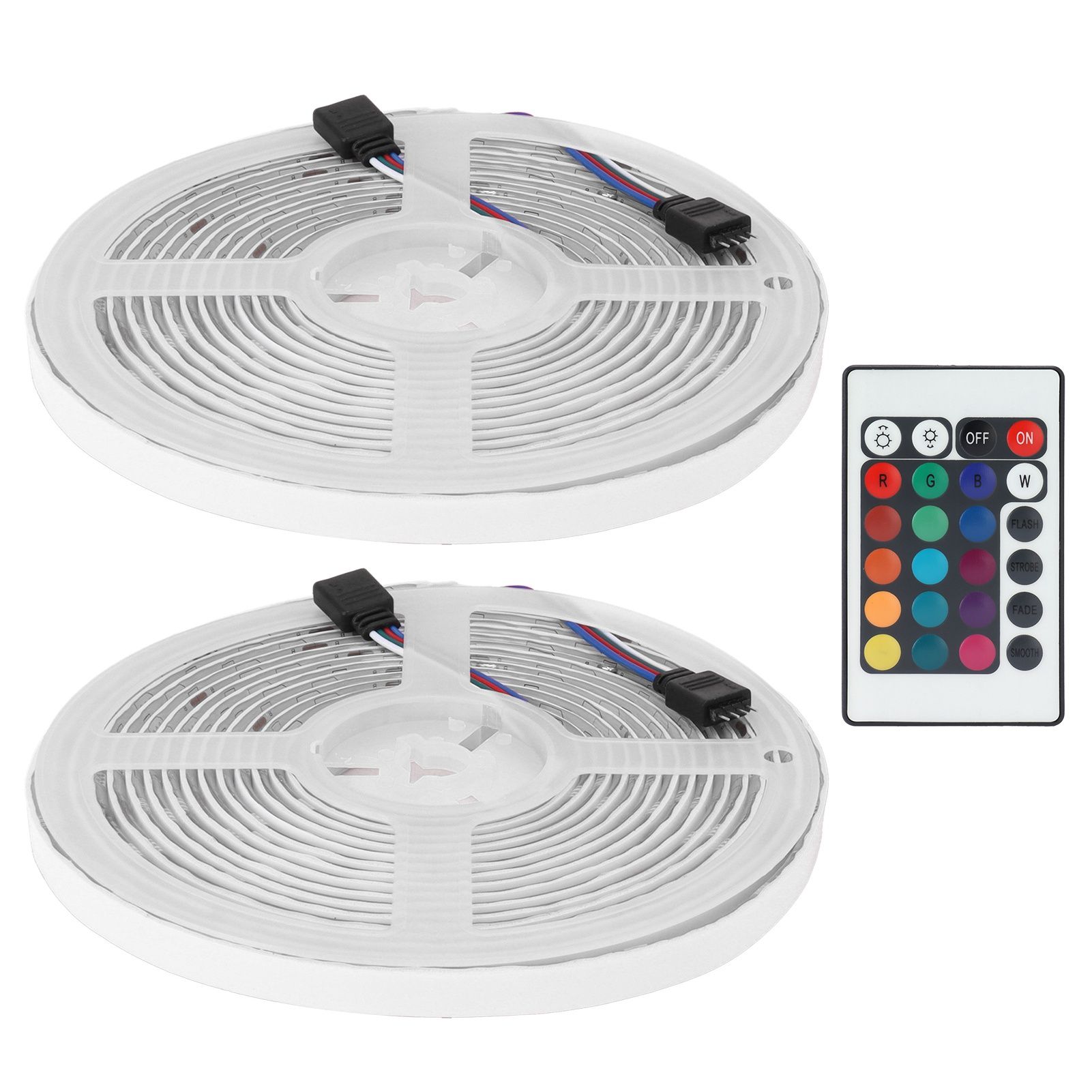 5050 300LED RGB Strip Lights IP65 12V Dimmable Color Changing Lamp Remote Control view 5