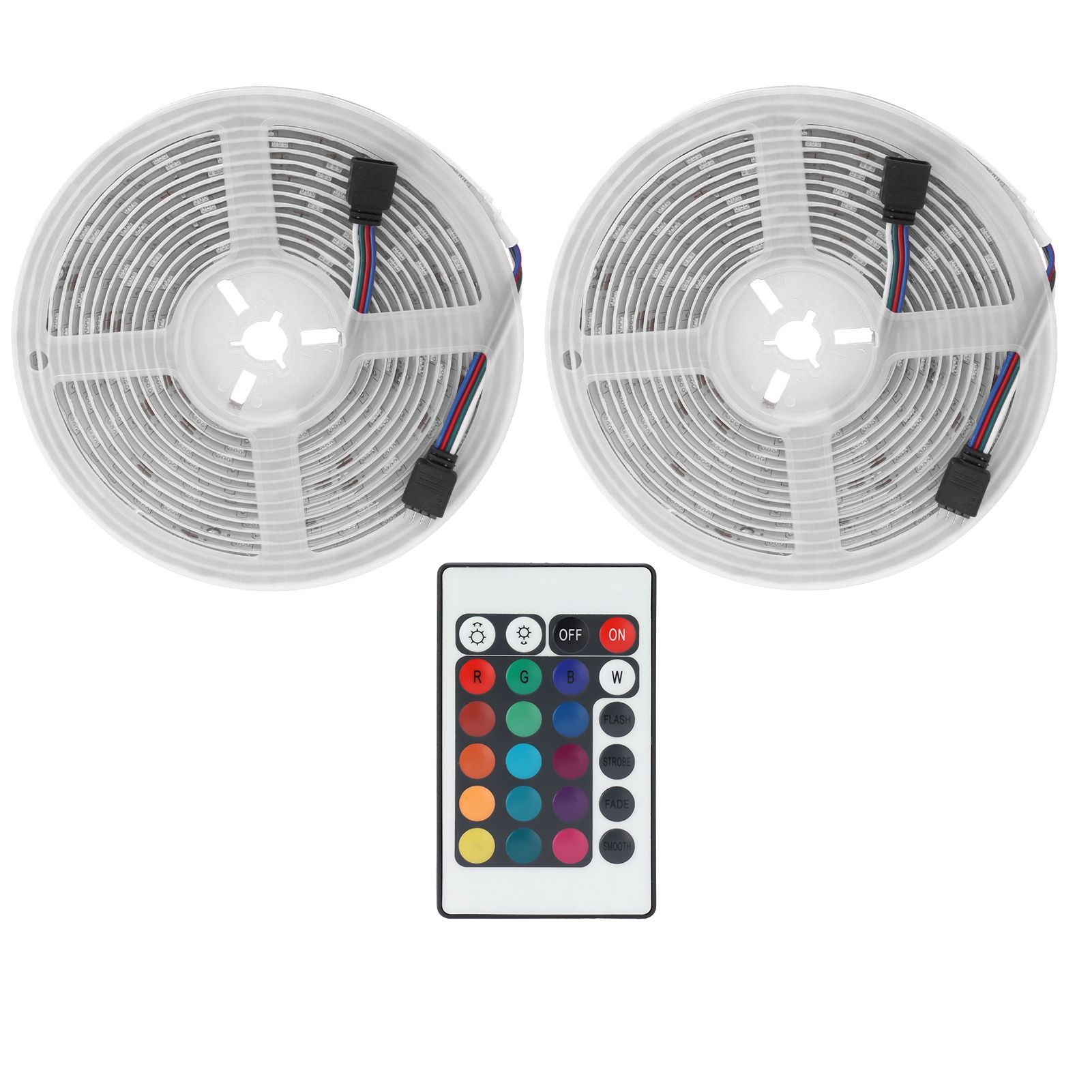 5050 300LED RGB Strip Lights IP65 12V Dimmable Color Changing Lamp Remote Control view 9