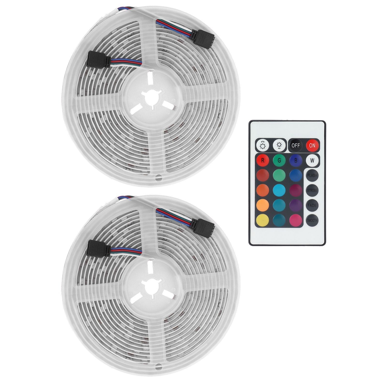 5050 300LED RGB Strip Lights IP65 12V Dimmable Color Changing Lamp Remote Control view 10