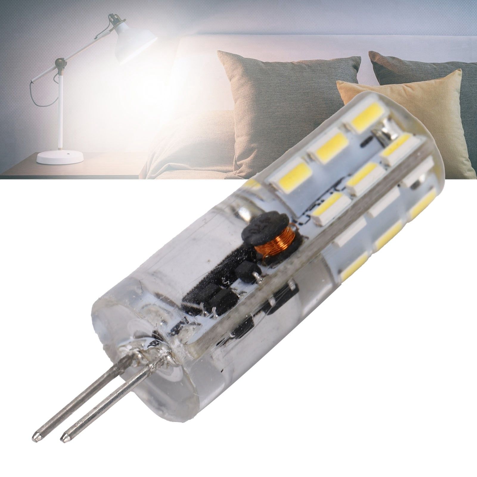 G4 24LED Light Bulb 2W 200LM Bi Pin Light Non Dimmable for Chandelier AC DC view 12