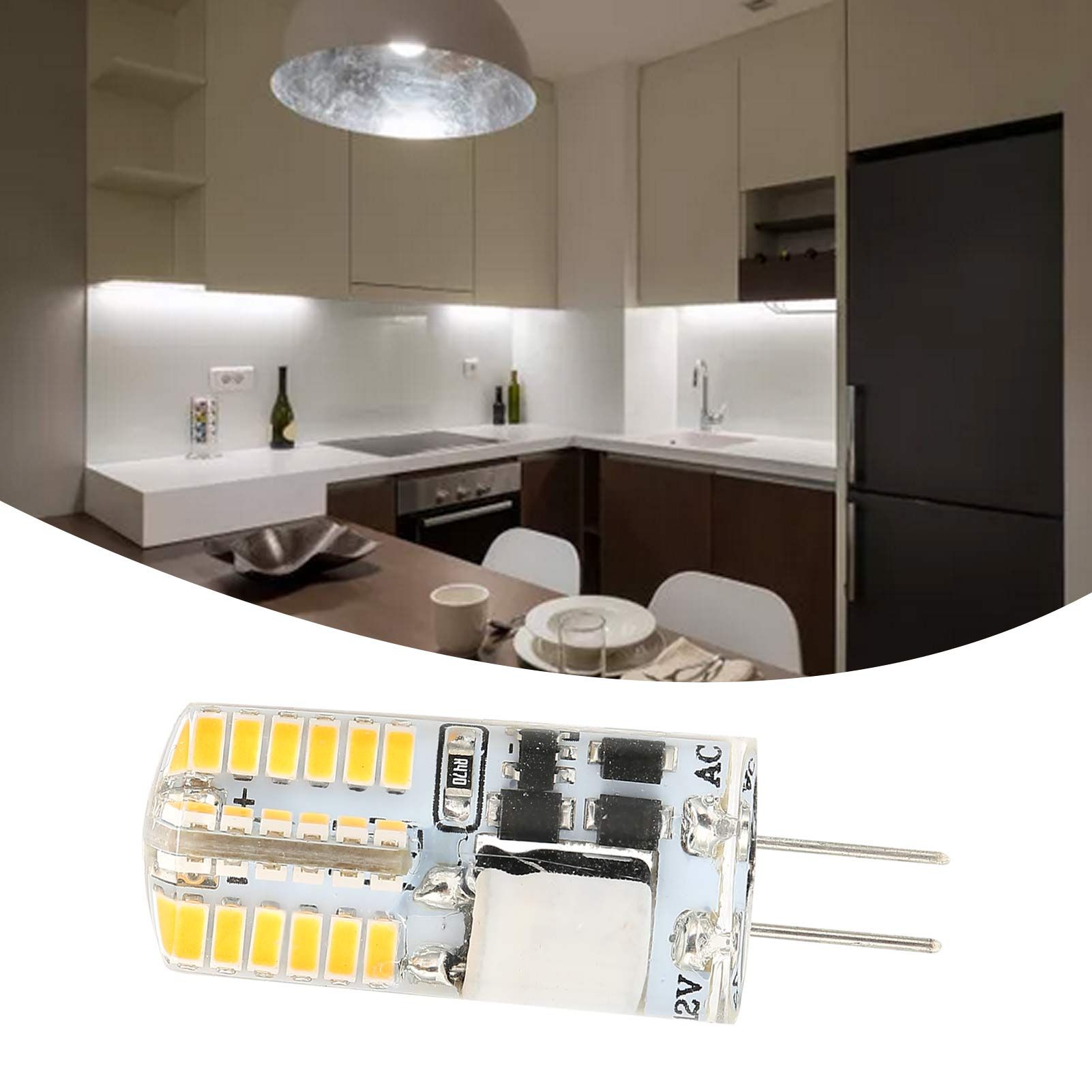 G4 Bulb 48LED Light Bulb 3W 300LM Bi Pin Light NonDimmable for Chandelier AC view 11