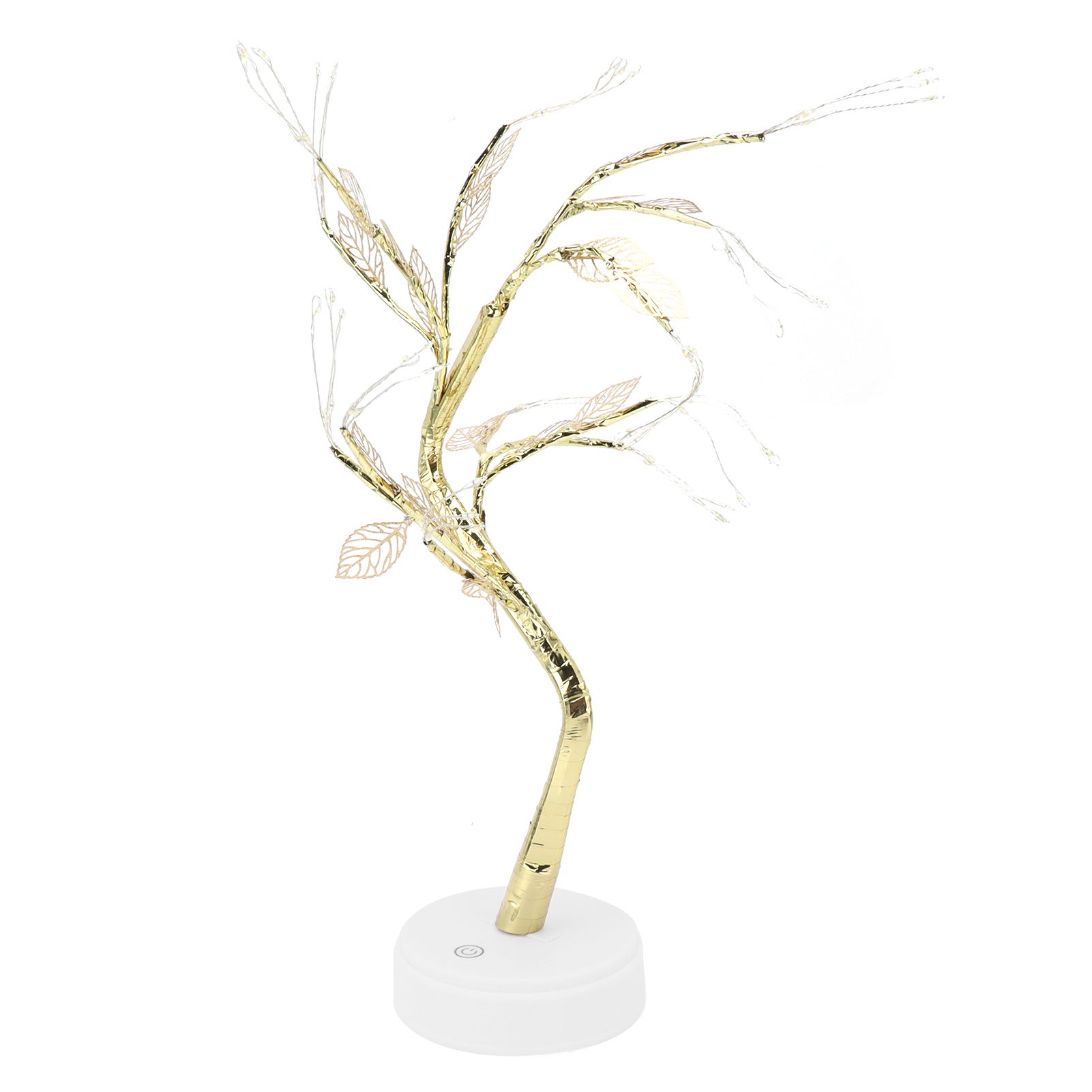Night Light 72LEDs Artificial Leaf Bonsai LED Copper Wire Lamp Battery USB — image 1