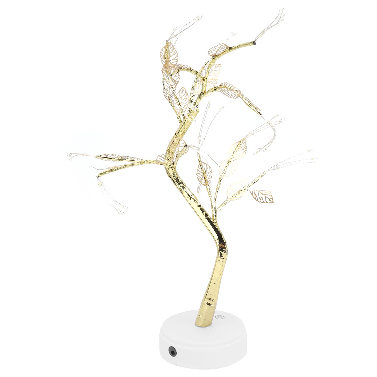 Night Light 72LEDs Artificial Leaf Bonsai LED Copper Wire Lamp Battery USB view 4